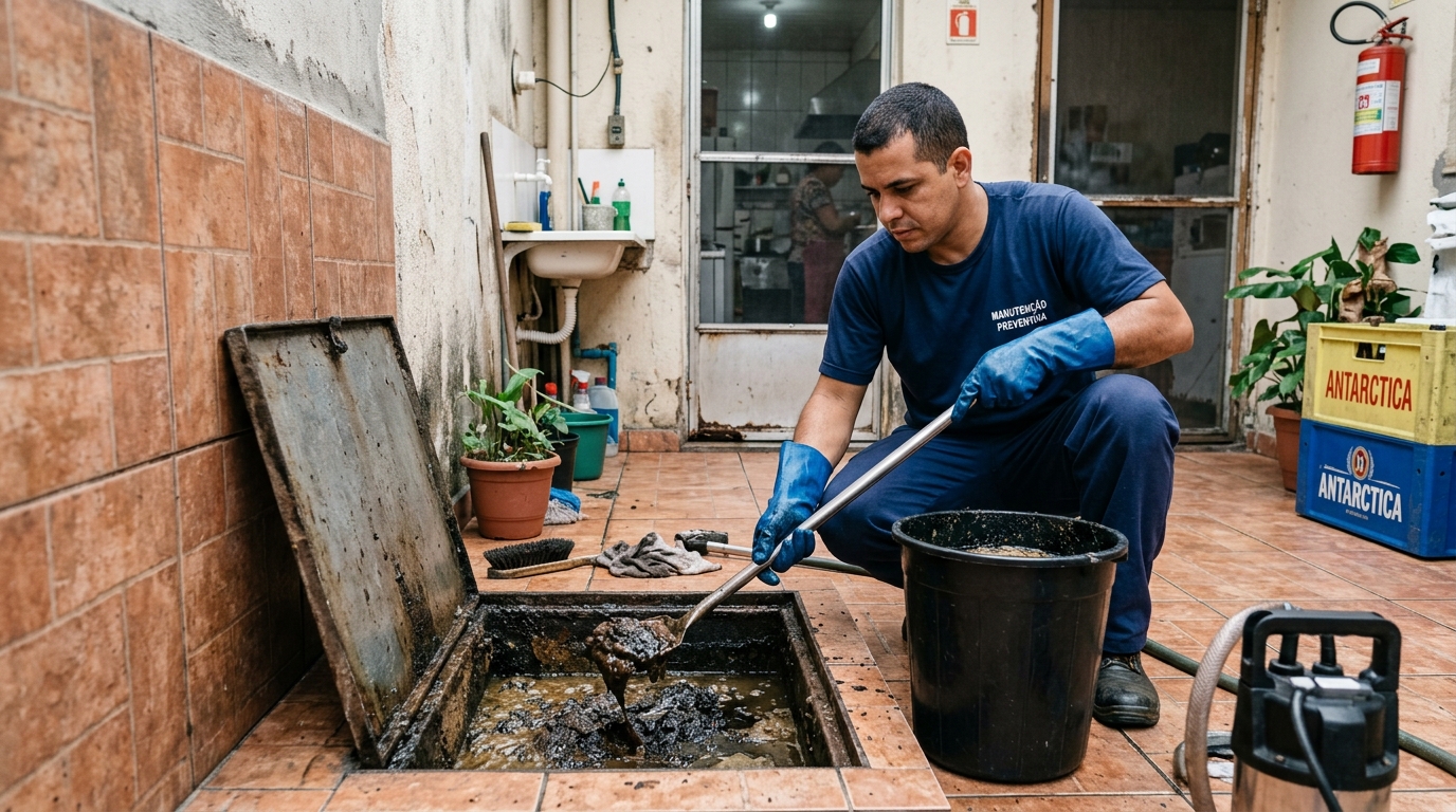 Limpeza de Caixa de Gordura perto de mim em Joinville‑SC